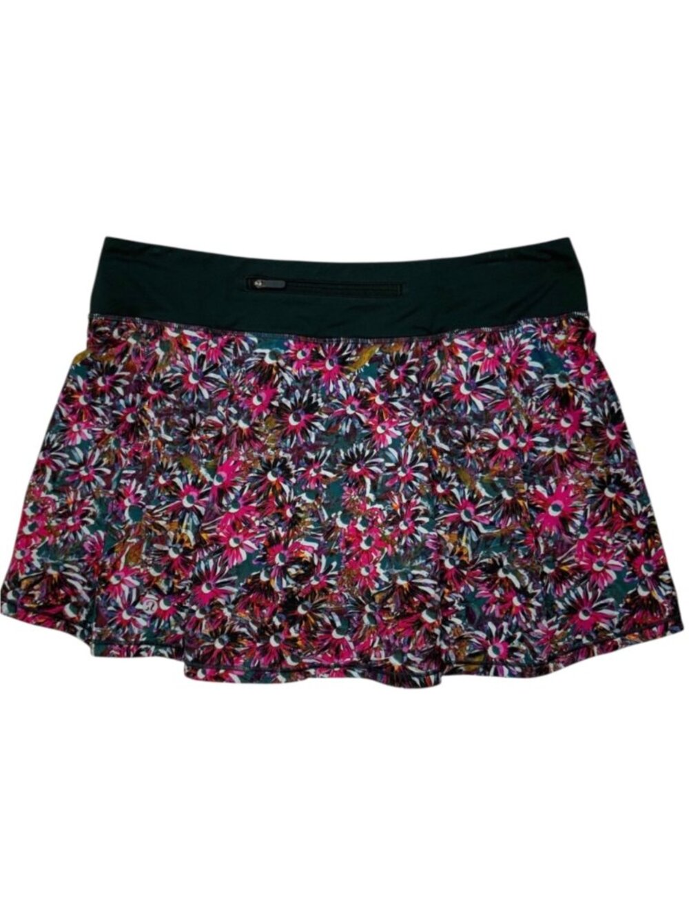 Lululemon Pace Rival Mid-Rise Skirt Skort 10 Vivid Floral Tone Multi Tennis - Picture 12 of 14